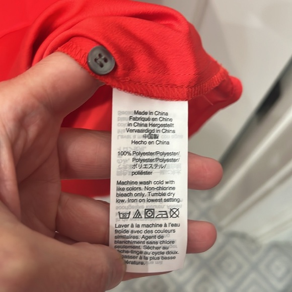 J. Crew Red Ruffle Blouse - Picture 4 of 4